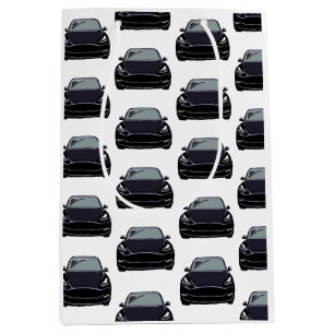 Zwart Elektrisch Voertuig SUV Auto Medium Cadeauzakje
