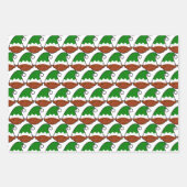 Zwart Elf Gezicht Inpakpapier Vel (Voorkant 2)