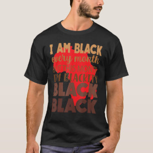 Zwart elke maand zwarte geschiedenis Afrikaanse Bh T-shirt