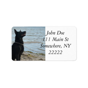 Zwart Elzassisch profiel Etiket