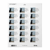 Zwart Elzassisch profiel Etiket (Full Sheet)