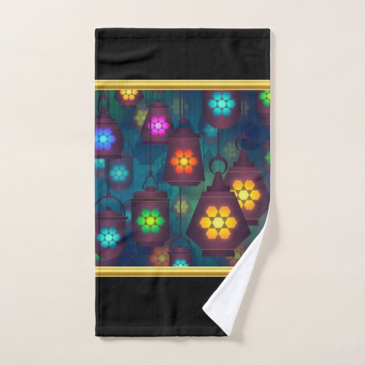 Zwart en abstract grappig gezegde bad handdoek (Handdoek)