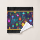 Zwart en abstract grappig gezegde bad handdoek (Wasdoekje)