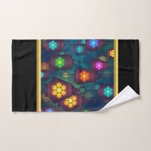 Zwart en abstract grappig gezegde bad handdoek (Handdoek)