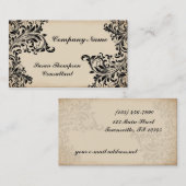 zwart en afbeelding van Cream Visitekaartje (Voorkant / Achterkant)