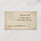 zwart en afbeelding van Cream Visitekaartje (Achterkant)