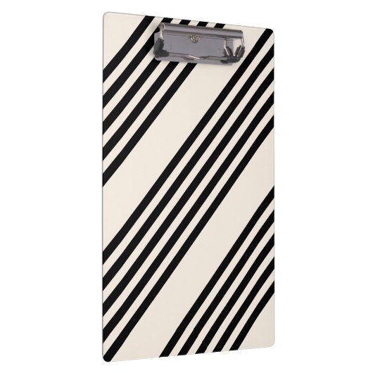 Zwart en beige vijf strips klembord (Rechts)