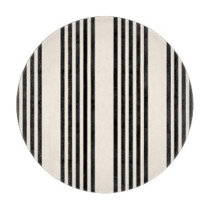 Zwart en beige vijf strips snijplank