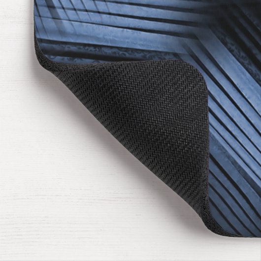 Zwart en blauw abstract ontwerp muismat (Hoek)
