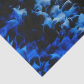 Zwart en blauw Abstract Tissuepapier (Detail)