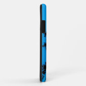Zwart en blauw fractal kunsthonnettas Case-Mate iPhone case (Achterkant/rechts)