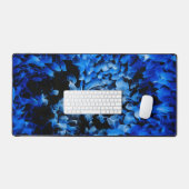 Zwart en Blauw Glas Abstract met Vortex Bureaumat (Keyboard & Muis)
