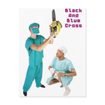 Zwart en blauw kruisje