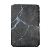 Zwart en Blauw Marmeren Steen Textuur Badmat (Voorkant Verticaal)