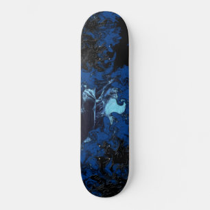 ZWART EN BLAUW skateboard