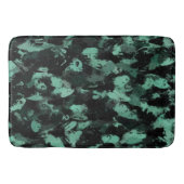 Zwart en Blauwgroen Badmat (Voorkant)