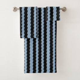 ZWART EN BLEEK BLAUW COLLECTIE 1 BAD HANDDOEK