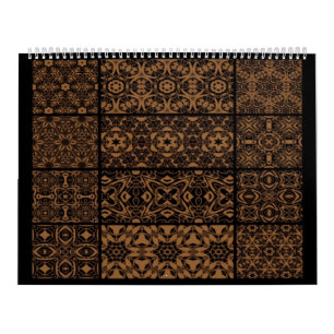 Zwart en Brons Kalender