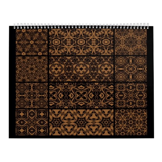 Zwart en Brons Kalender (Hoes)