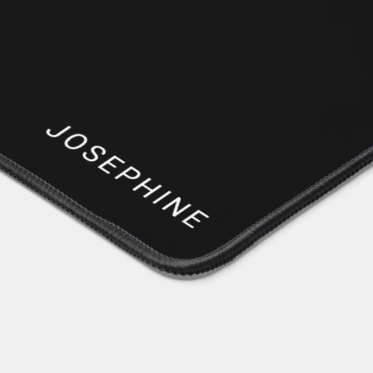 Zwart en bruin Duits Herder Hoofd en Naam Zwart Bureaumat (Hoek)