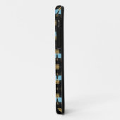 Zwart en bruin geometrisch ontwerp Case-Mate iPhone case (Achterkant/links)