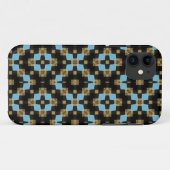 Zwart en bruin geometrisch ontwerp Case-Mate iPhone case (Achterkant (horizontaal))