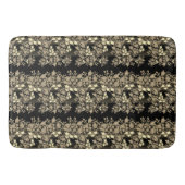 Zwart en chocolade crème badmat (Voorkant)