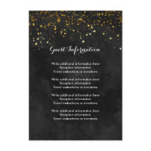 Zwart en Faux Gold Glitter