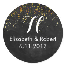 Zwart en Faux Gold Glitter