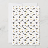 Zwart en geel Afstuderen jaarlint Kaart (Achterkant)