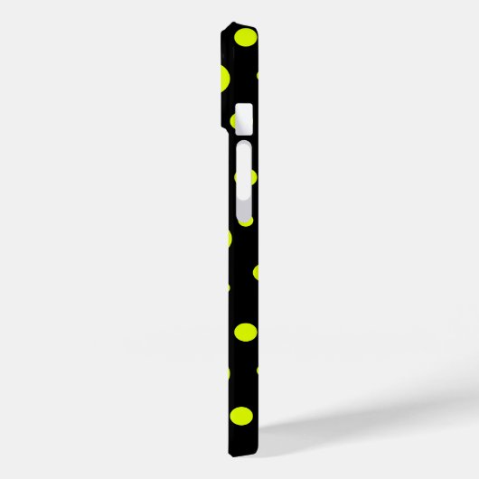 Zwart en geel elegantie Case-Mate iPhone case (Achterkant / Links)