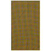 Zwart en geel modern stedelijk patroon tafelkleed (Voorkant)