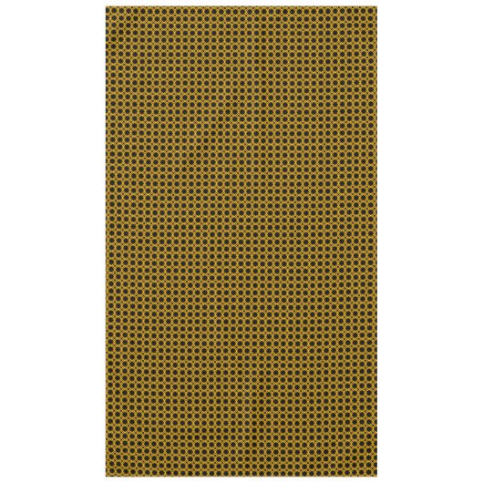 Zwart en geel modern stedelijk patroon tafelkleed (Voorkant)