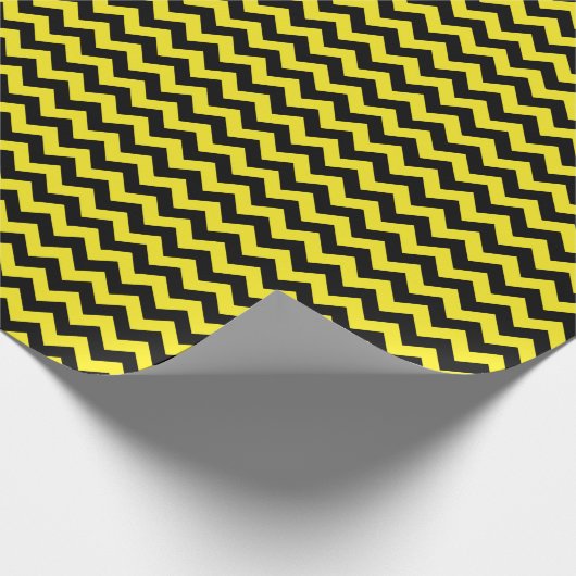 Zwart en geel papier voor het verpakken van kaas (Hoek)