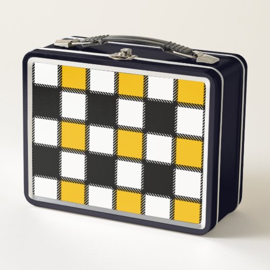Zwart en geel Plaid Check (Voorkant)