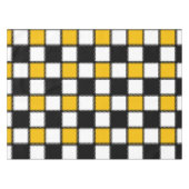 Zwart en geel Plaid Check Tafelkleed (Voorkant (Horizontaal))