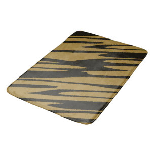 Zwart en Gold abstract Badmat
