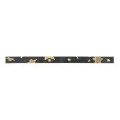 Zwart en Gold Star Accent-lint Lint (Voorkant)