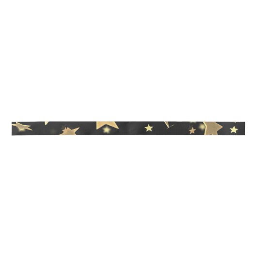 Zwart en Gold Star Accent-lint Lint (Voorkant)