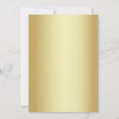 Zwart en Goud 50ste Huwelijksjubileum Kaart (Achterkant)