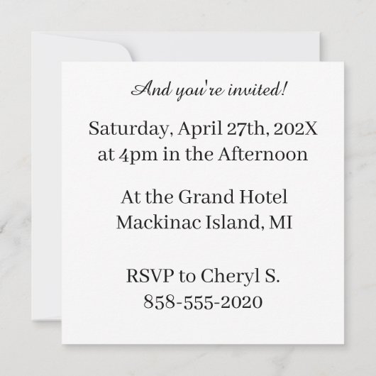 Zwart en goud 50ste verjaardag Retro Stripe Print Kaart (Achterkant)