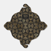 Zwart en Goud Art Deco Bruiloft Dank u Bedankdoosjes (Uitgevouwen)