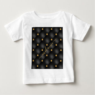 Zwart en Goud Baby T-shirt