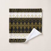 Zwart en goud bad handdoek (Wasdoekje)
