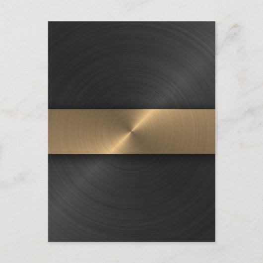 Zwart en goud briefkaart (Voorkant)