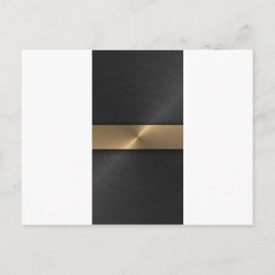 Zwart en goud briefkaart