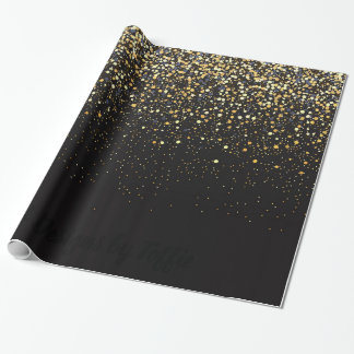 Zwart en goud cadeaupapier