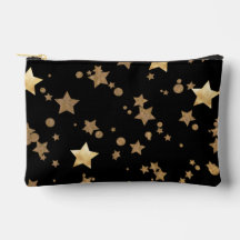 Zwart en Goud Celestial Stars en Polka Dots