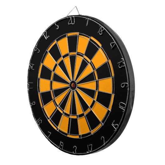 Zwart en goud dartbord (Voorkant Rechts)