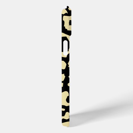 Zwart en goud dierenprint patroon Case-Mate iPhone case (Achterkant / Rechts)